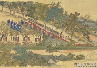 图片[8]-Imperial Rites of Sericulture (Scroll 3: “Picking Mulberry Leaves”)-China Archive